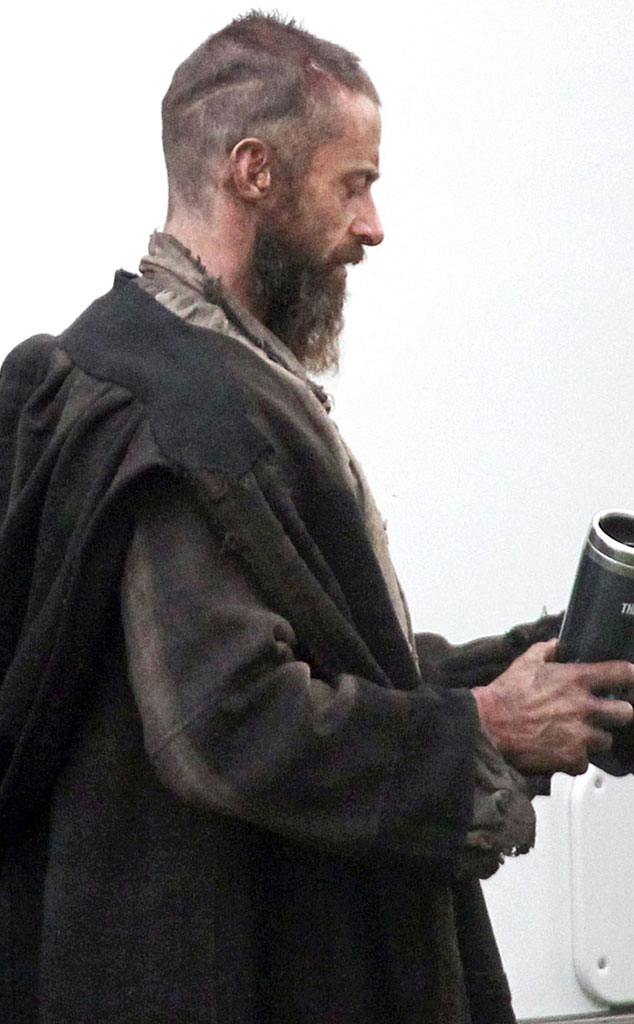First Look Hugh Jackman Nearly Unrecognizable In Les Miserables Costume E Online